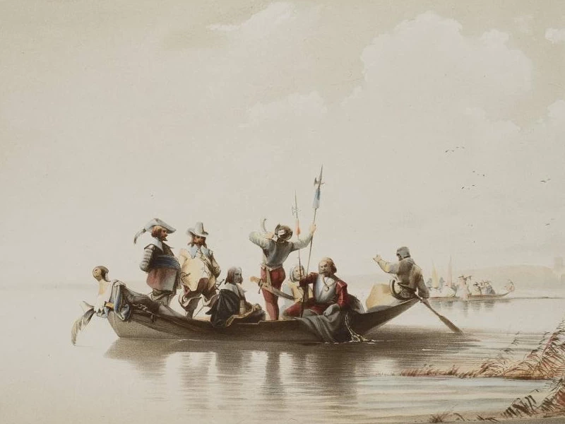 1817-Franz von Seitz - Viaggio a Geusen al mattino, intorno al 1850